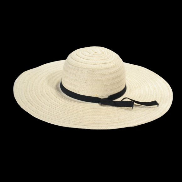 2 Woman's Hats For Spring Summer Beach With Ribbon Decor - Picture 3 of 9